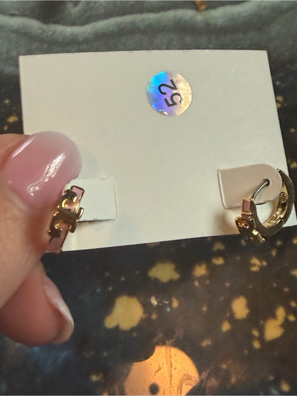 Tory Burch Gold-Tone Small Hoop Earrings with Logo Accent